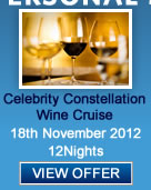 Celebrity Constellation - 18 November 2012 - Wine Cruise