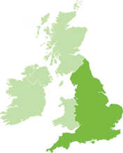 map of England