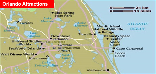 Orlando Attractions Map