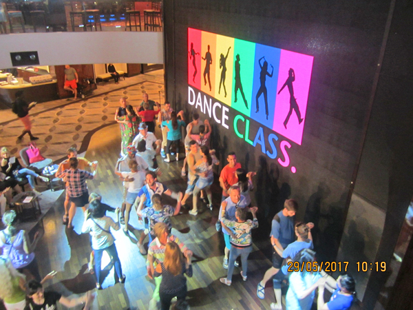 Norwegian Epic Atrium Dance Class