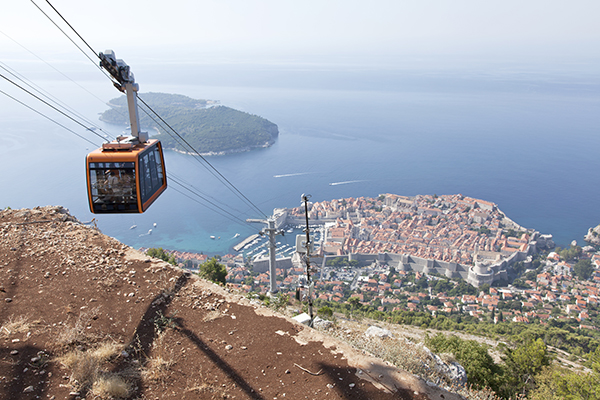 Cable car over Dubrovnik
