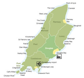 Map of the Isle of Man