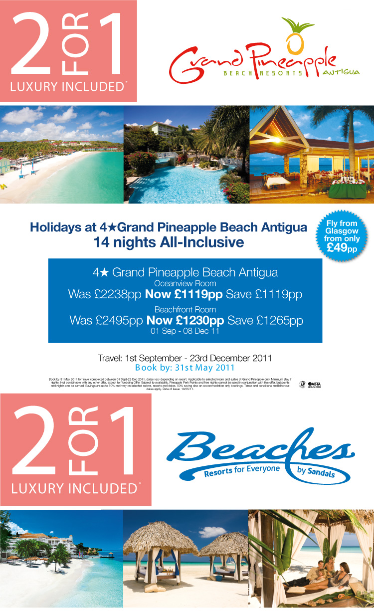 Sandals 2 for 1 offer