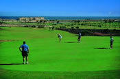 The golf course is opposite the hotel