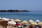 The beach at Pefkos