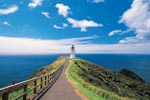 Lighthouse on Bay Island, New Zealand